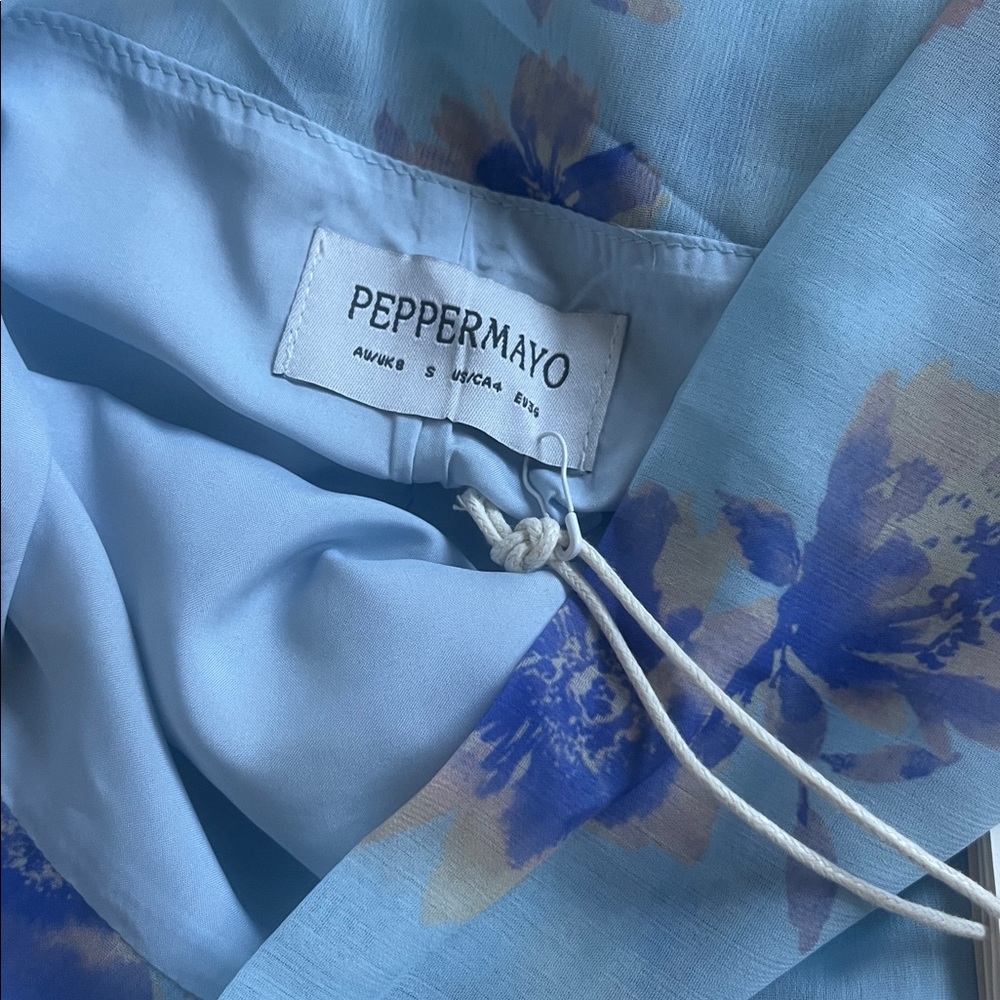 Peppermayo Light Blue Floral Mini Dress - Picture 6 of 6
